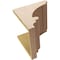 Ekena Millwork 12"W x 12"D x 12"H Wide Diane Rough Cedar Woodgrain TimberThane Corbel, Primed Tan CORUR12X12X12DIARCPR - alternate 3